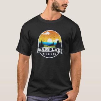 T-shirt Fishing Boating Camping  Lakeview Grass Lake