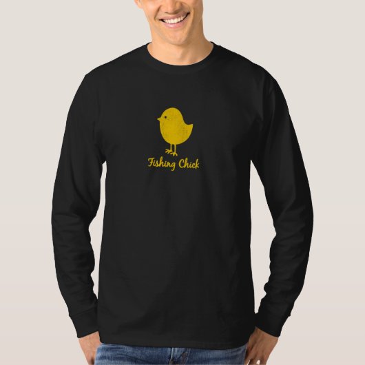 T-shirt Fishing Chick  Graphic (Devant)