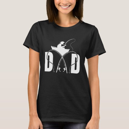T-shirt Fishing Dad Fisherman Fisher Fish Catcher Fathers  (Devant)