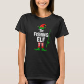 T-shirt Fishing Elf Squad Matching Family Christmas Fisher (Devant)