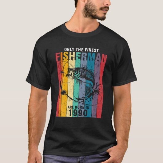 T-shirt Fishing Fisherman 1990 (Devant)