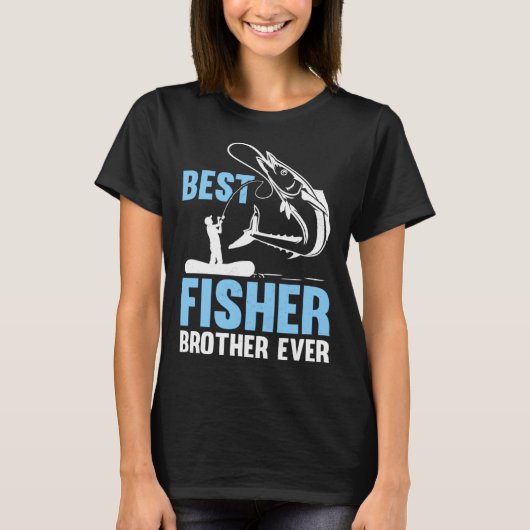 T-shirt Fishing Fisherman Brother Fisher Fish 1 (Devant)