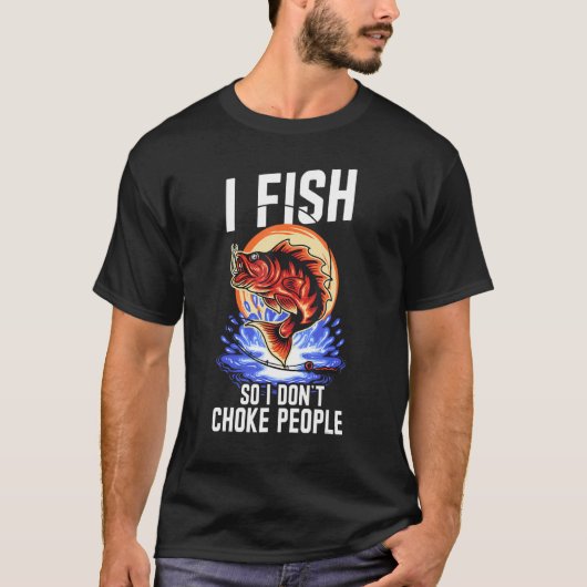 T-shirt Fishing Fishman cite fish 4 (Devant)
