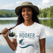 T-shirt Fishing Funny Hooker on Weekends Fisherman