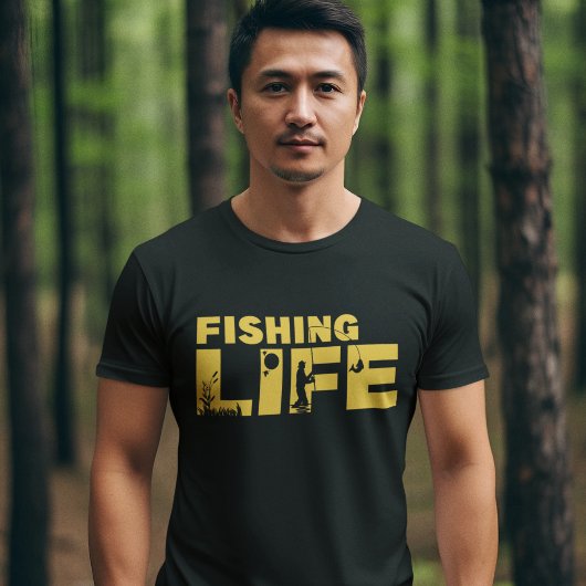 T-shirt Fishing Life Funny Fishing