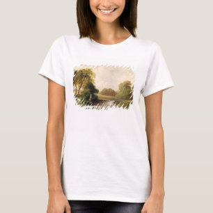 T-shirt Fishing: Playing a Fish (oil on canvas)