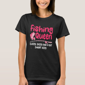 T-shirt Fishing Queen Fishing Fisher Girl Women