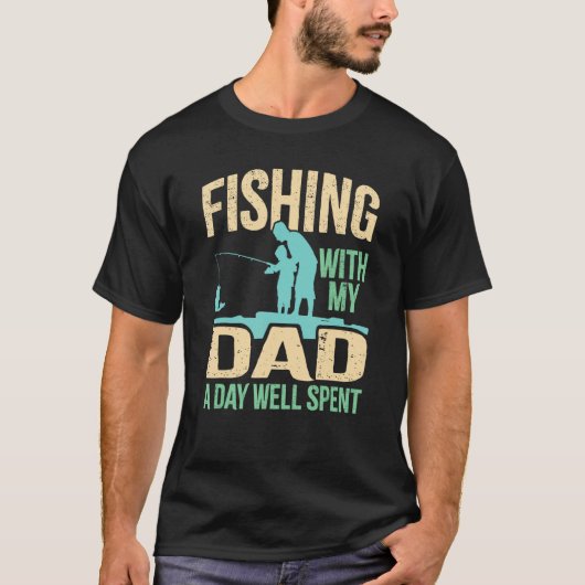 T-shirt Fishing With Dad  Sons & Daughters Fish Team Angle (Devant)