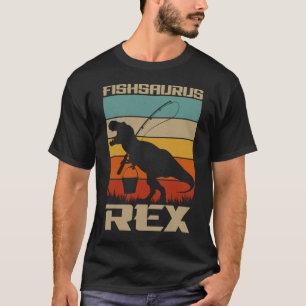 T-shirt Fishsaurus Bass Fishing T Rex Dinosaur