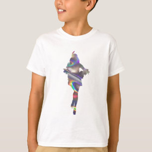 T-shirt fissure holographique