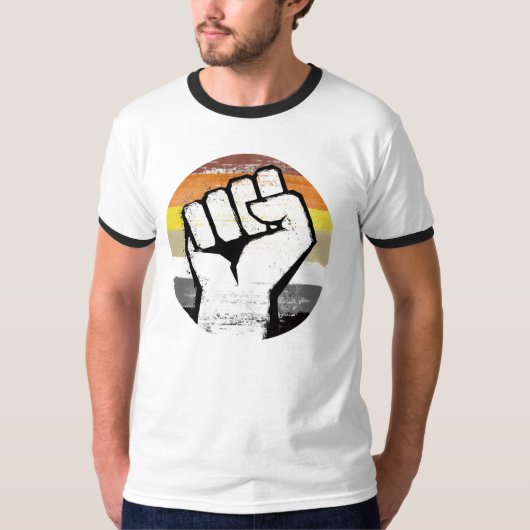 T-shirt Fist Bear Pride (Devant)