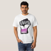 T-Shirt Fist de Fierté Asexuelle (Devant entier)