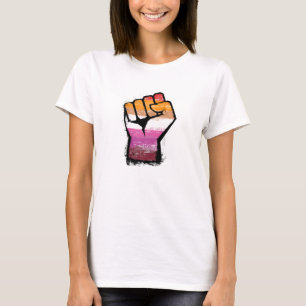 T-shirt Fist de protestation lesbienne