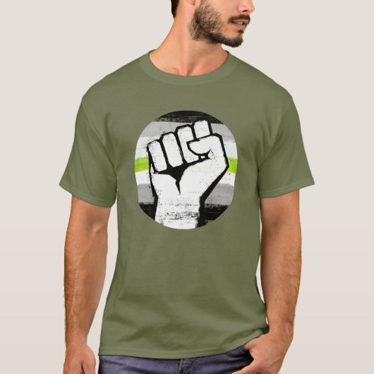 T-Shirt Fist Fierté Agender (Devant)