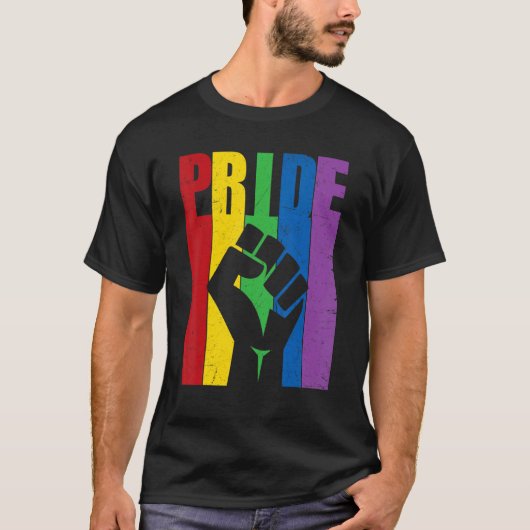 T-shirt Fist gay pride Lgbt Rainbow Lgbtq Lesbian Pride Mo (Devant)
