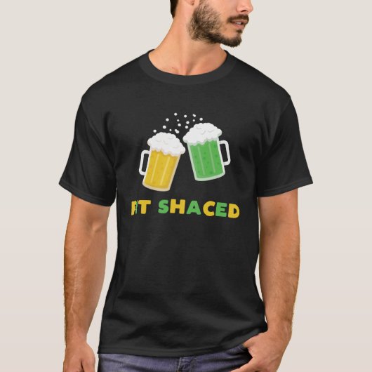 T-shirt Fit Schaced St Patrick s Day Drunk Drinks Bar Cra (Devant)