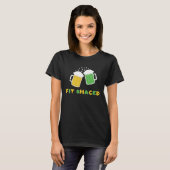 T-shirt Fit Schaced  St Patrick s Day Drunk Drinks Bar Cra (Devant entier)