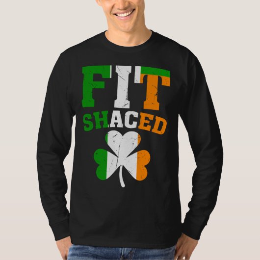 T-shirt Fit Shaced Irish  St Patricks Day Shamrock drinkin (Devant)