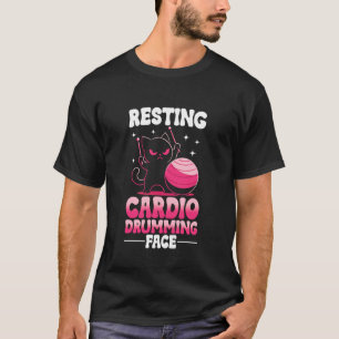 T-shirt Fitness à la batterie cat Cardio Drumming Femmes 1
