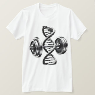 T-Shirt Fitness ADN Hélice Poids Haltères