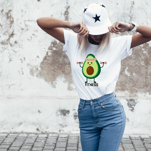 T-Shirt Fitness Avocado Pour Femmes