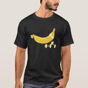 T-shirt Fitness Banana Gym Workout Fruit