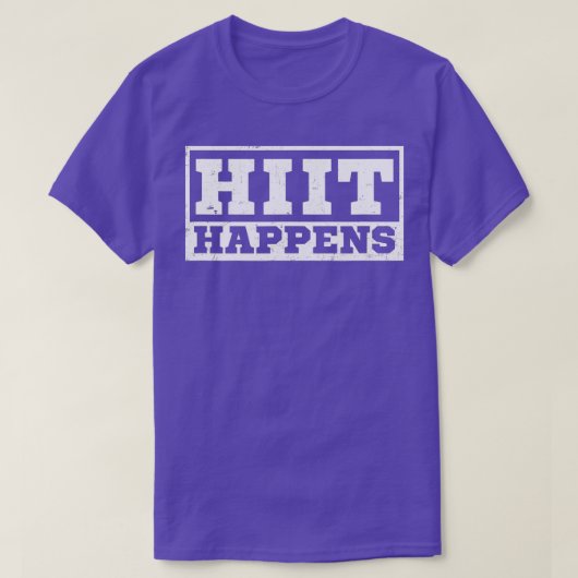 T-shirt Fitness Coach Design HII Happens Cadeau (Design devant)