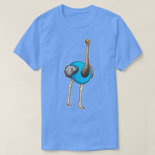 T-shirt Fitness d'autruche (Design devant)