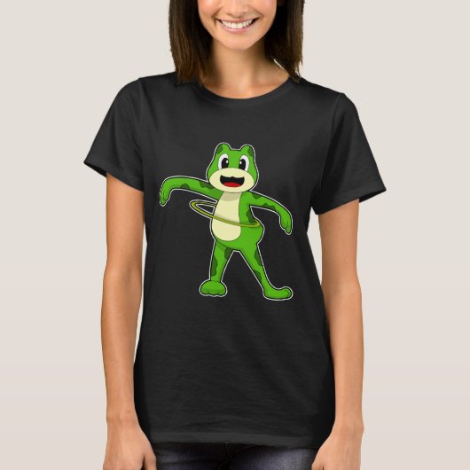 T-shirt Fitness de la grenouille Gymnastique (Devant)