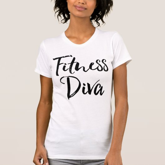 T-SHIRT "FITNESS DIVA" (Devant)