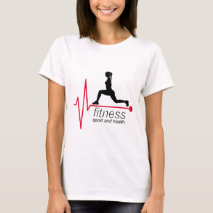 T-shirt Fitness girl