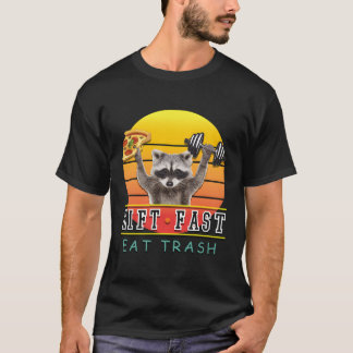 T-shirt Fitness Levage Rapide Manger Déchets Raton Laveur