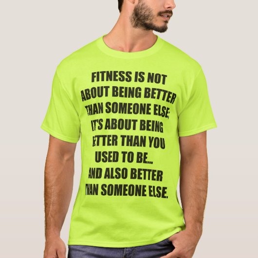 T-shirt Fitness Motivation (Devant)