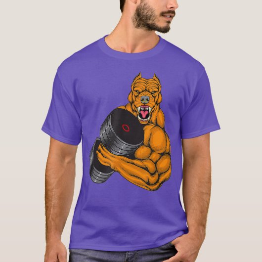 T-shirt Fitness Pit Bull Gym - Remise-Poids (Devant)