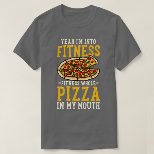T-shirt Fitness Pizza (Design devant)
