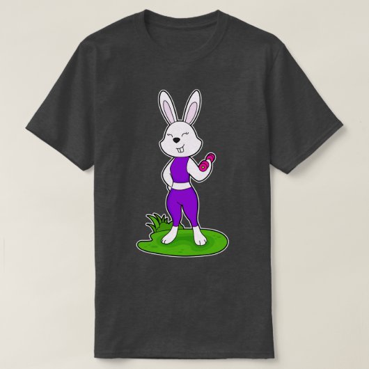 T-shirt Fitness Rabbit Dumbbell (Design devant)