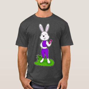 T-shirt Fitness Rabbit Dumbbell