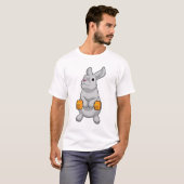 T-shirt Fitness Rabbit Dumbbell (Devant entier)