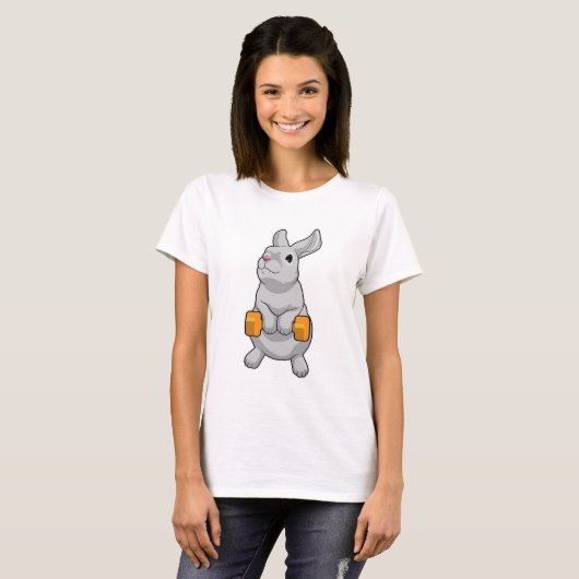 T-shirt Fitness Rabbit Dumbbell (Devant entier)