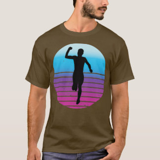 T-shirt Fitness Sprinter Vintage Athlete Runner Jogging