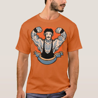 T-shirt FITNESS Tattoo StreetwearTattoo Chemise design CAD