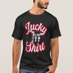 T-shirt FIV Maman Jour de transfert Rétro Lucky FIV Femmes