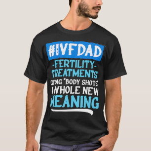 T-shirt FIV Survivante guerrier papa Transfert jour Infert