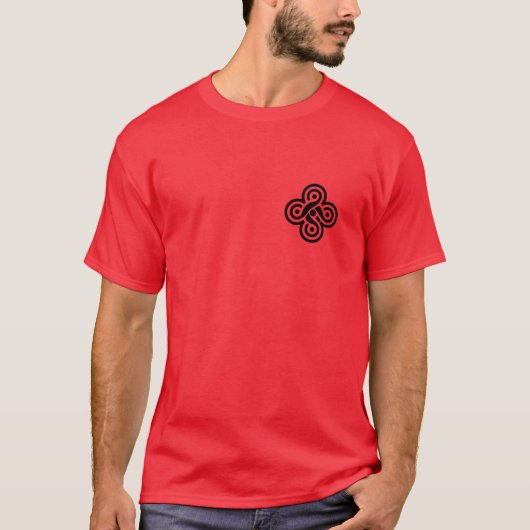 T-shirt Five Fold Knot een Wolf funny funny (Devant)