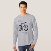 T-shirt Fixie - une vitesse du vélo un (simple) (Devant entier)