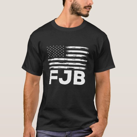 T-shirt Fjb Pro America Us Distresse Drapeau F Biden Fjb (Devant)