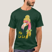 T-shirt Fla La La Florida Flamant rose Funny Noël (Devant)