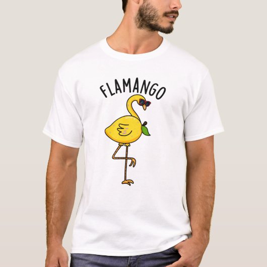 T-shirt Fla-mangue Funny Flamant rose Pun (Devant)