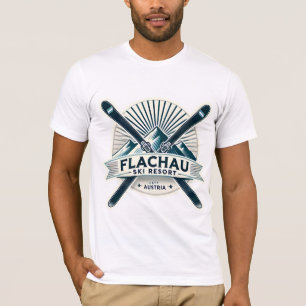T-shirt Flachau Austria Ski Resort Retro Design