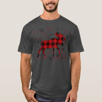 Flacon de neige des plaids rouges de l'orignal de 